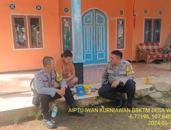 Aiptu Iwan Kurniawan sambangi warga masyarakat serta dumas keliling dalam rangka BEYOND TRUST PRESISI di wilayah Kec. Tanjungmedar