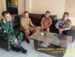 Untuk menjaga Sinergitas TNI/POLRI, Bhabinkamtibmas bersama Babinsa melaksnakan sambang/silaturahmi Kamtibmas