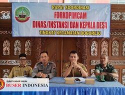Rapat Koordinasi Forkopimcam Dinas/Instansi dan Kepala Desa, Tingkat Kecamatan Bogorejo