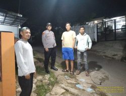 Anggota Unit Samapta Polsek Sukasari Laksanakan Patroli KRYD Blue Light / Malam hari di Wilayah Kecamatan Sukasari Kabupaten Sumedang