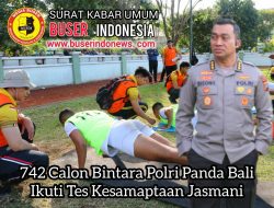 742 Calon Bintara Polri Panda Bali Ikuti Tes Kesamaptaan Jasmani