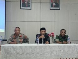 Silaturahmi Kamtibmas Kapolsek Tomo di kantor Kecamatan Tomo