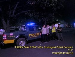 Anggota Polsek Sukasari Rutin Laksanakan Patroli KRYD Blue Light / Malam hari di Wilayah Kecamatan Sukasari Kabupaten Sumedang