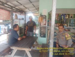 Aiptu Nana Sujana Bersama Bripka Ade Mulyana melaksanakan sambang/silatrahmi Kamtibmas dan dumas keliling dalam rangka BEYOND TRUST PRESISI