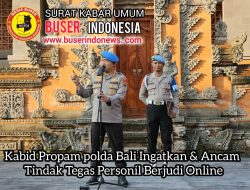 Kabid Propam Ingatkan & Ancam Tindak Tegas Personil Berjudi Online
