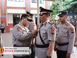 Kapolres Kudus gelar Sertijab, Kabagops, Kasatres Narkoba, Kapolsek Jati dan Kapolsek Kaliwungu