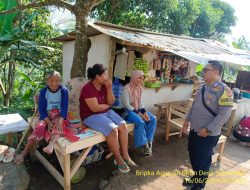 Bripka Agus Sukmana melaksanakan sambang/silatrahmi kamtibmas ke warga masyarakat