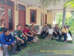 Untuk menjaga Sinergitas TNI/POLRI Bhabinkamtibmas bersama Babinsa melaksnakan sambang/silaturahmi Kamtibmas ke warga masyarakat