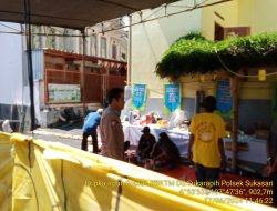 Bhabinkamtibmas Desa Sukarapih Melaksanakan Giat Sambang Dan Silaturahmi Kepada Warga masyarakat, sekaligus melaksanakan pengontrolan penyembelihan hewan kurban.