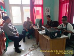 Bripka Agus Sukmana melaksanakan sambang/silatrahmi kamtibmas