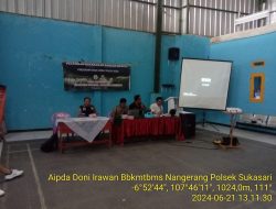 Polsek sukasari melaksanakan sambang untuk menjalin silaturahmi