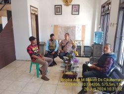 Bripka Ade Mulyana Bhabinkamtibmas Desa Cikaramas Tanjungmedar Polres Sumedang laksanakan sambang/silatrahmi kamtibmas
