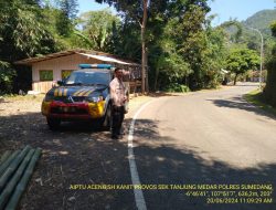 antisipasi terjadinya C3 (Curas,Curat, dan Curanmor) Polsek Tanjungmedar Polres Sumedang Polda Jabar melaksanakan KRYD siang hari