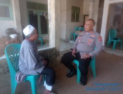 Kapolsek Tanjungmedar Iptu Gungun Wagiman melaksanakan Taqziah dan sambang/silatrahmi kamtibmas ke Ketua MUI Kecamatan.Tanjungmedar