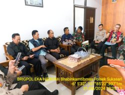 Polsek Sukasari melaksanakan kegiatan Jumat Curhat untuk menampung aspirasi warga dan meningkatkan kinerja Polri sebagai pelindung dan pengayom masyarakat.