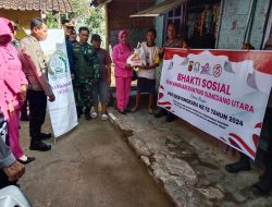 Polsek Sumedang Utara Laksanakan Bakti Sosial Dalam Rangka Memperingati HUT Bhayangkara ke-78