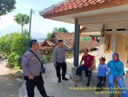 Aipda Tata Sasmita bersama Bripka Agus Sukmana melaksanakan sambang/silatrahmi Kamtibmas dan dumas keliling dalam rangka BEYOND TRUST PRESISI