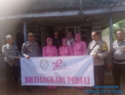Kegiatan Bakti Sosial Polsek Tanjungmedar Polres Sumedang dalam rangka Hari Bhayangkara ke 78 Tahun 2024