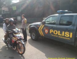 KAPOLSEK SUKASARI BESERTA ANGGOTA SAMAPTA POLSEK SUKASARI MELAKSANAKAN PATROLI SIANG HARI KE TEMPAT TEMPAT RAWAN GANGGUAN KAMTIBMAS DI WILAYAH KECAMATAN SUKASARI