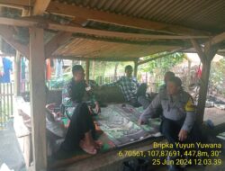 Untuk menjaga Sinergitas TNI/POLRI Bhabinkamtibmas bersama Babinsa melaksnakan sambang/silaturahmi Kamtibmas