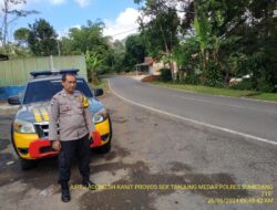 antisipasi terjadinya C3 (Curas,Curat, dan Curanmor) Polsek Tanjungmedar Polres Sumedang Polda Jabar melaksanakan KRYD siang hari