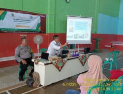 Bhabinkamtibmas Desa Sukatani Monitoring penyuluhan bina keluarga balita Desa Sukatani Kecamatan Tanjungmedar tahun 2024