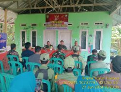 Kapolsek Tanjungmedar Hadiri Penilaian Kampung Pancasila di Dusun Amis dari Kodim 0610 Sumedang