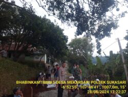 Polsek sukasari melaksanakan sambang untuk menjalin silaturahmi