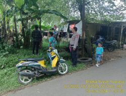Aiptu Aceng, SH Bersama Bripka Yuyun Yuwana melaksanakan sambang/silatrahmi Kamtibmas dan dumas keliling dalam rangka BEYOND TRUST PRESISI