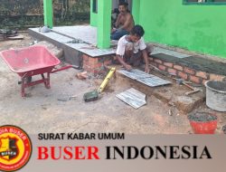 Program TMMD Ke – 120 Kodim 0404/Muara Enim Sudah Tahapan Pemasangan Keramik RTLH