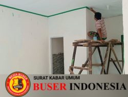 Bapak Ngatijan Merasa Gembira Rumah Milik Nya Makin Indah dan Rapi Setelah di Cat Satgas TMMD