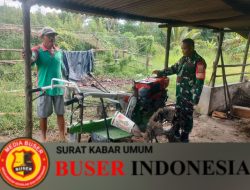 Jalin Sinergitas Babinsa Koramil Bangka Selatan Bantu Warga Binaan Membuka Lahan Perkebunan Baru