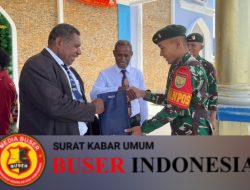 Satgas Yonif 200/BN Laksanakan Ibadah Minggu Bersama Dengan Masyarakat Distrik Kobakma