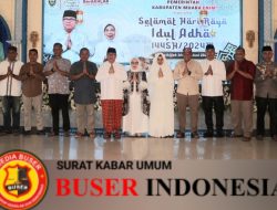 Danramil 404-07/Muara Enim Sholat Idul Adha Bersama Warga Kelurahan Air Lintang