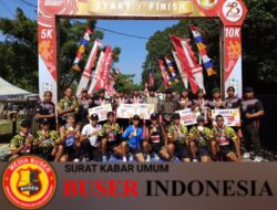 Prajurit Yonif 147/KGJ Sapu Bersih Juara Pada Ajang Babel Run 2024