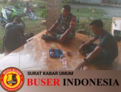 Babinsa Jalin Silaturahmi Dengan Warga dan Perangkat Desa