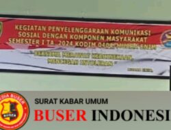Kodim 0404/Muara Enim Mengadakan Komsos Dengan Aparat Pemerintah Di Aula Makodim