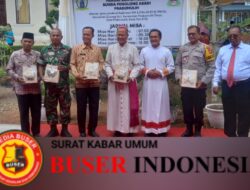 Babinsa Lakukan Pengamanan Peresmian Paroki Gereja Santa Maria Bunda Penolong Abadi Prabumulih
