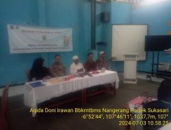 SILAHTURAHMI KAMTIBMAS DAN MONITORING KEGIATAN SELEKSI DAN PENGUJIAN CALON PERANGKAT DESA NANGERANG, UNTUK MEWUJUDKAN HARKAMTIBMAS
