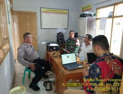 Untuk menjaga Sinergitas TNI/POLRI Bhabinkamtibmas bersama Babinsa melaksnakan sambang/silaturahmi Kamtibmas