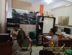 Bhabinkamtibmas Desa Sukarapih Melaksanakan Giat Sambang Dan Silaturahmi Kepada Warga masyarakat.