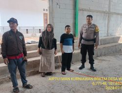 Aiptu Iwan Kurniawan sambangi warga masyarakat serta dumas keliling dalam rangka BEYOND TRUST PRESISI di wilayah Kec. Tanjungmedar