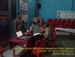 Polsek sukasari melaksanakan sambang untuk menjalin silaturahmi