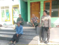 Sinergitas TNI – Polri, Panit Binmas Polsek Tomo Silaturahmi Sambangi Koramil 1009/Tomo.