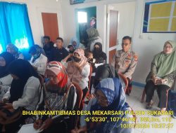 Polsek sukasari melaksanakan sambang untuk menjalin silaturahmi