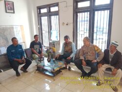Bripka Ade Mulyana Bhabinkamtibmas Desa Cikaramas Tanjungmedar Polres Sumedang laksanakan sambang/silatrahmi kamtibmas