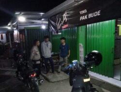 Patroli malam,Polsek Tanjungkerta Polres Sumedang Polda jabar terus berusaha wujudkan situasi yang aman dan kondusif