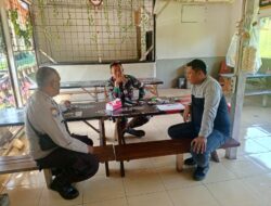 Sinergitas TNI – Polri, Dalam Kegiatan Sambang ke warga Desa Gunturmekar Kec. Tanjungkerta