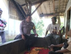 Bhabinkamtibmas Desa Kertaharja Sambangi Warga Desa Mulyamekar