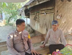 Jalin Silaturahmi dengan Warga Binaan Bhabinkamtibmas Desa Marongge Berikan Pesan-pesan Kamtibmas.